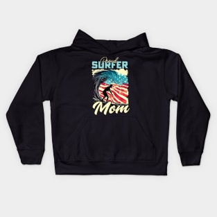 Proud Surfer Mom Kids Hoodie